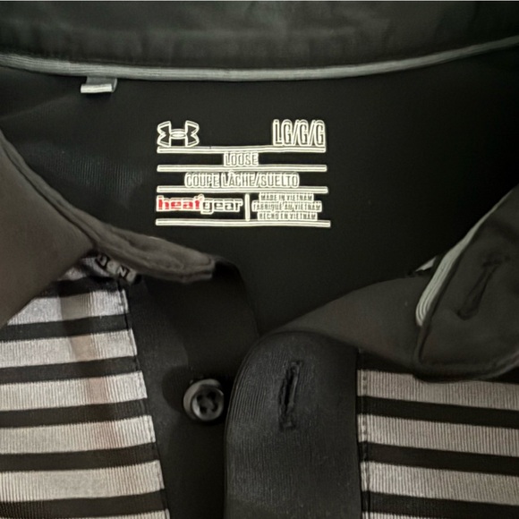 Under Armour Men's Heat-gear Loose Stretch Polo Shirt Size - Large STYLE 1253472 - Picture 12 of 12